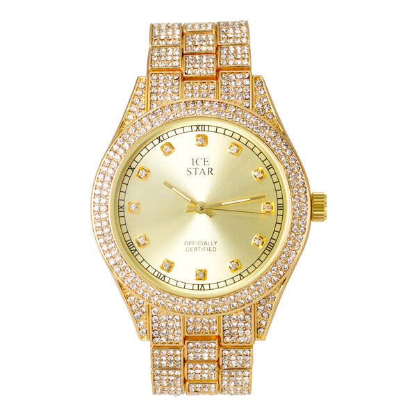 Urban Iced Out 44mm Metal Band Watch - 9120-MB