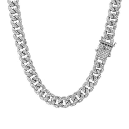 12mm Iced Out Cuban Chain - HSCH-121