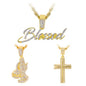 3on Medium Pendant with 4mm Rope Chain - CRDHC3-102G