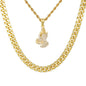 Praying-Hands-Necklace-&-9mm-Solid-Cuban-Chain-Set-