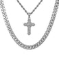 Cross-Necklace-&-9mm-Solid-Cuban-Chain-Set-