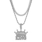 2on Iced King Necklace with 6mm Solid Cuban Chain - CRDL11-8032