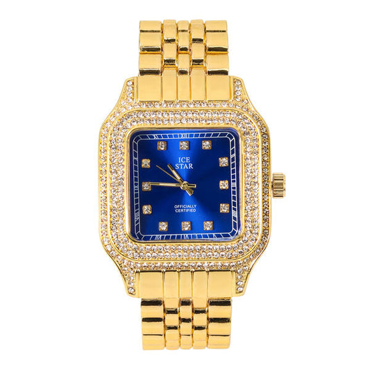 Urban Iced Out 40mm Metal Band Watch - 9196-MB