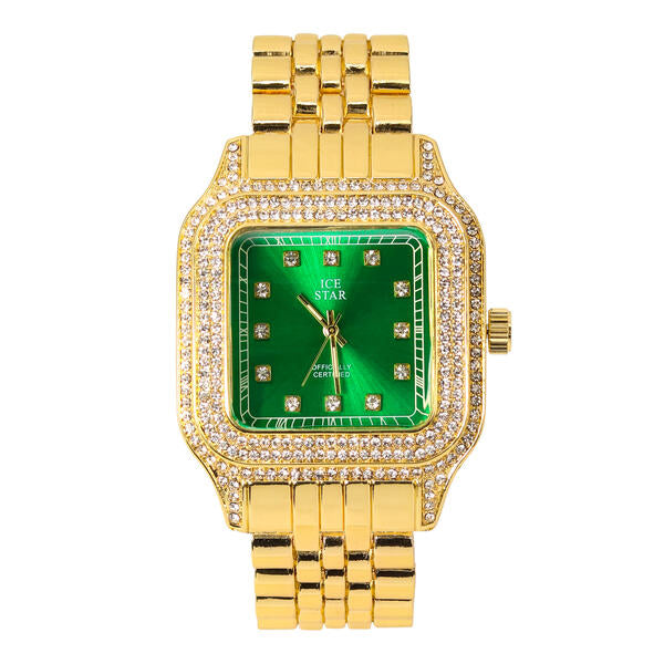 Urban Iced Out 40mm Metal Band Watch - 9196-MB