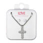 Ladies Cross Necklace with Earrings Set - DD-HC-265
