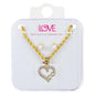 Ladies Heart Necklace with Earrings Set - DDS-LMP-HRT-008