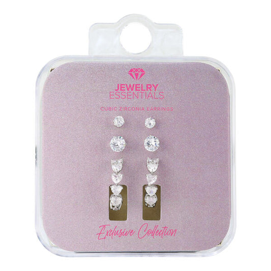 Carded 3on Earring Sets -  3HE-102