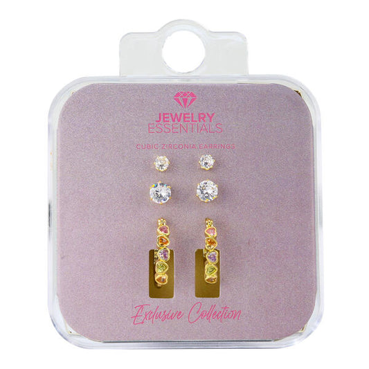 Ladies Heart Hoop Earring Starter Pack - DD-3HE-101