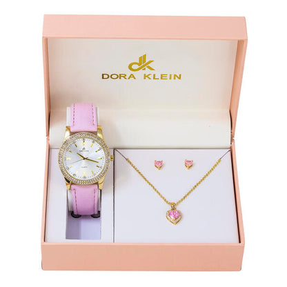 Ladies -Leather-Watch-and-Matching-Heart-Earring-and-Necklace-Set-LPER