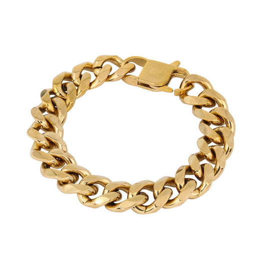 15mm Solid Cuban Bracelet - CSBR-305