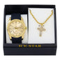Classic Silicone Watch and Cross Necklace Set - SB1K-1-265