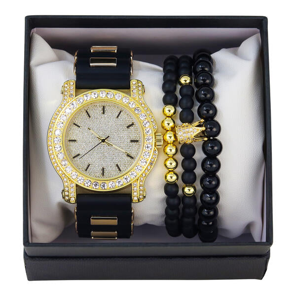 Watch and Crown 3on Beaded Bracelet Gift Set - WBR-302