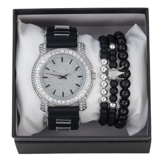 Watch and Crown 3on Beaded Bracelet Gift Set - WBR-302
