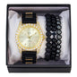 Watch and Cross 3on Beaded Bracelet Gift Set - WBR-304
