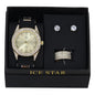 Watch and Iced Out Ring with Earrings Gift Set - WRE-ST-006