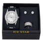 Watch and Iced Out Ring with Earrings Gift Set - WRE-ST-006