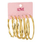 Ladies 3-Pack Hoop Earrings Set - LME-002