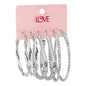 Ladies 3-Pack Hoop Earrings Set - LME-002
