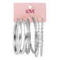 Ladies 3-Pack Hoop Earrings Set - LME-005