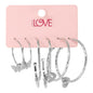 Ladies 3-Pack Hoop Earrings Set - LME-011