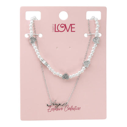 Ladies 2on Necklace Set - LNS-006