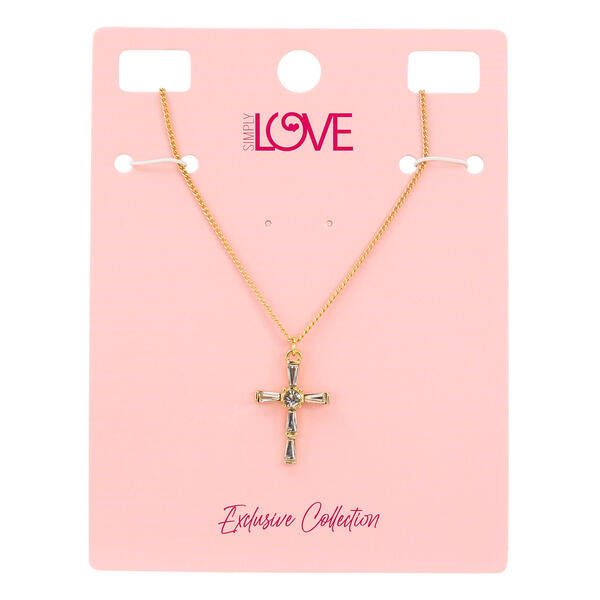 Ladies 1on Cross Necklace - LNS-007