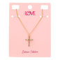 Ladies 1on Cross Necklace - LNS-007