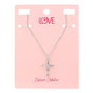 Ladies 1on Cross Necklace - LNS-007