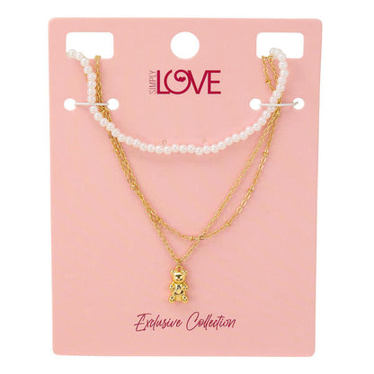 Ladies 3on Necklace Set - LNS-008