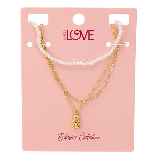 Ladies 3on Necklace Set - LNS-008