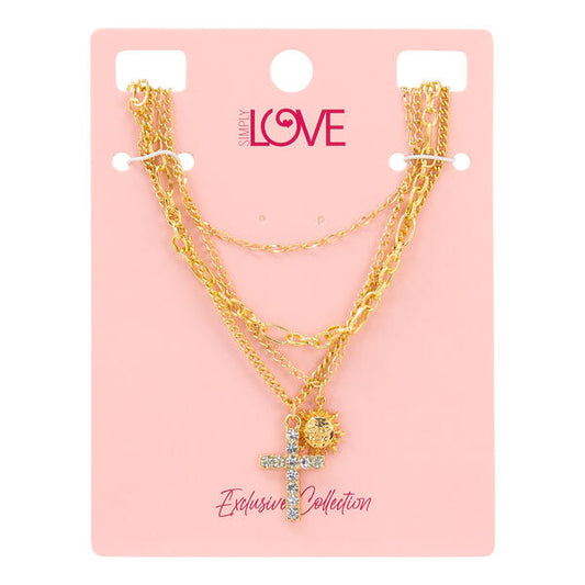 Ladies 4on Necklace Set - LNS-010