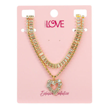 Ladies 2on Necklace Set - LNS-014