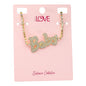 Ladies Baby Tennis Necklace - LNS-015