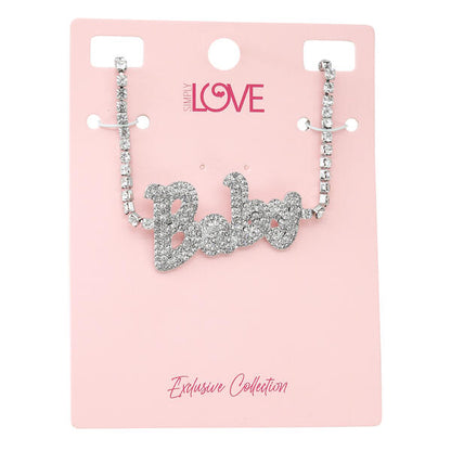 Ladies Baby Tennis Necklace - LNS-015