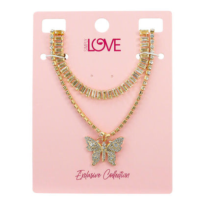Ladies 2on Necklace Set - LNS-016