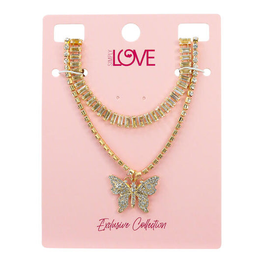 Ladies 2on Necklace Set - LNS-016