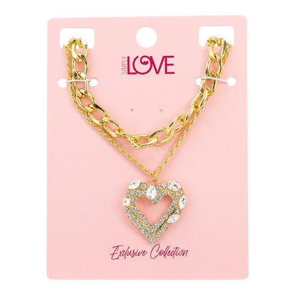 Ladies 2on Necklace Set - LNS-017