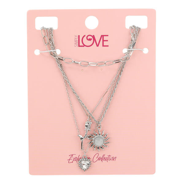 Ladies 4on Necklace Set - LNS-018