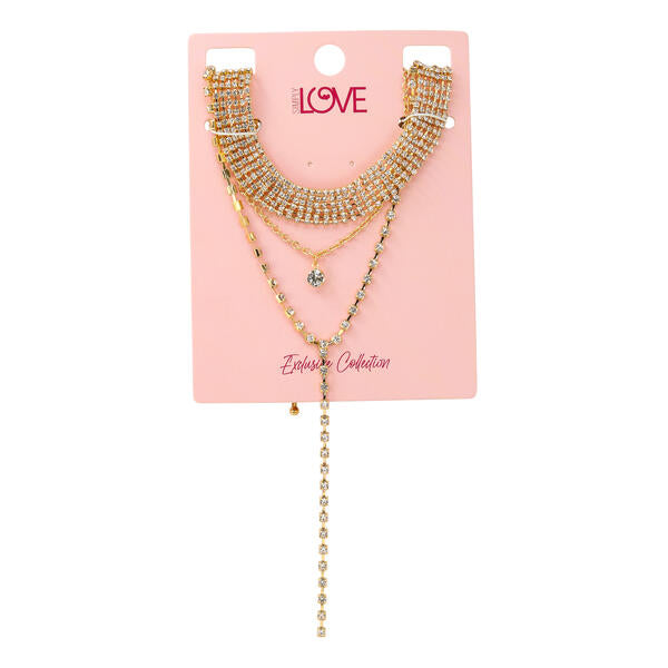 Ladies 3on Necklace Set - LNS-019