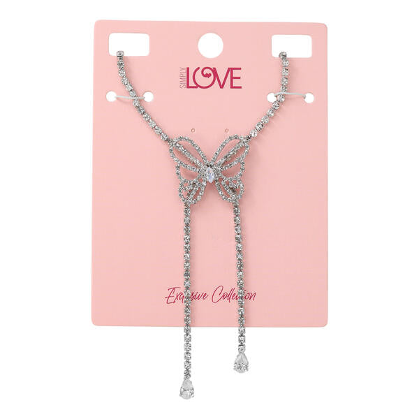 Ladies Butterfly Lariat Necklace - LNS-020