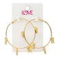 Ladies Butterfly Hoop Earrings - LSE-001