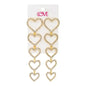 Ladies Heart Drop Earrings - LSE-009