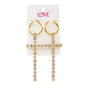 Ladies Cross Drop Earrings - LSE-013