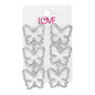 Ladies Butterfly Drop Earrings - LSE-015