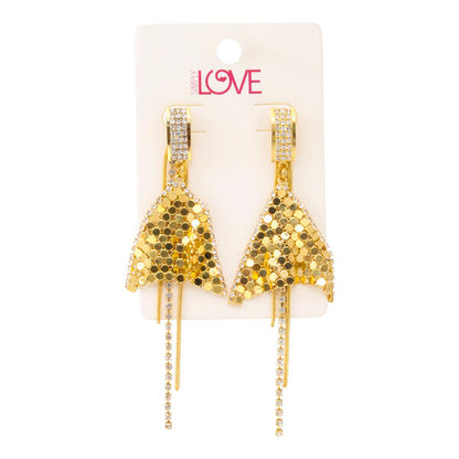 Mesh Drop Earrings - LSE-029