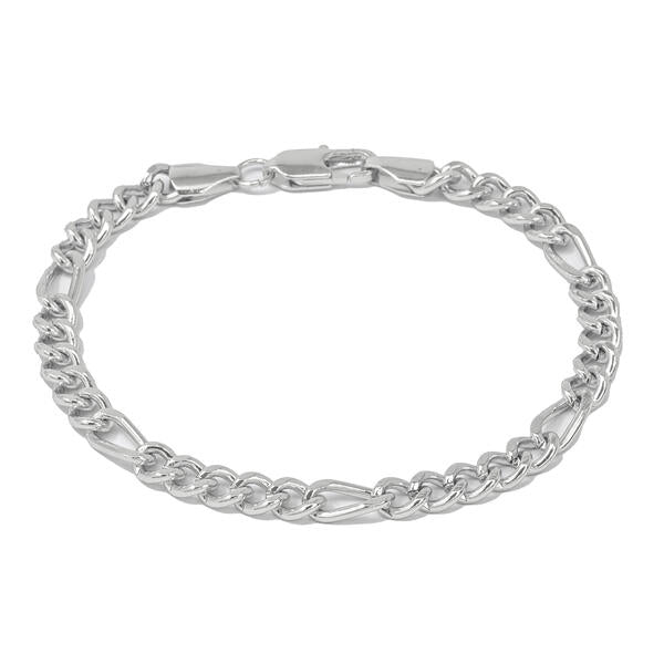 6mm Solid Figaro Bracelet - NBC-203