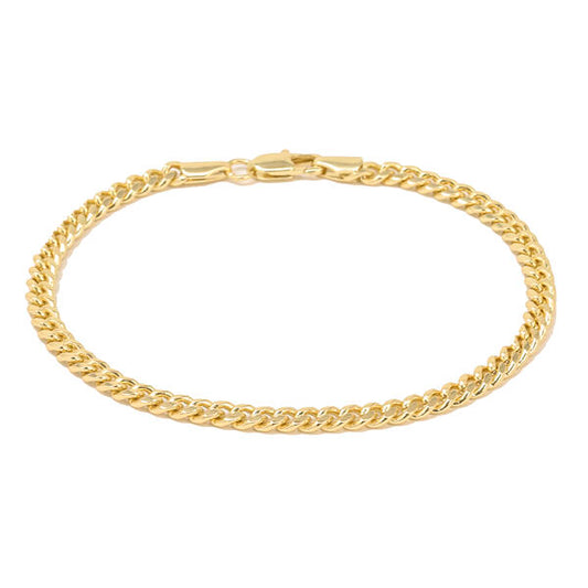 4mm Solid Cuban Bracelet - NBC-204
