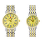 His and Her Matching Metal Band Watch Set - MSHH8494-MB