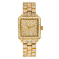 Ladies Iced-Out 31mm Metal Band Watch - 9731-MB