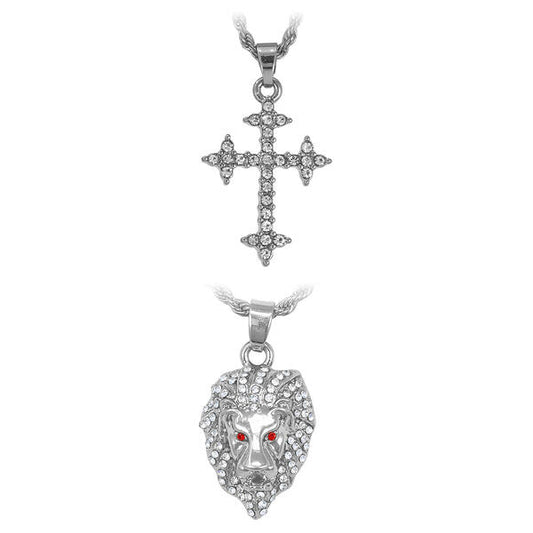2on Mini Pendant with 3mm Rope Chain - CRDH2-112G